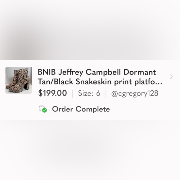 BNIB Jeffrey Campbell Dormant Black/Red Snakeskin print platforms 5.5M - Picture 13 of 13